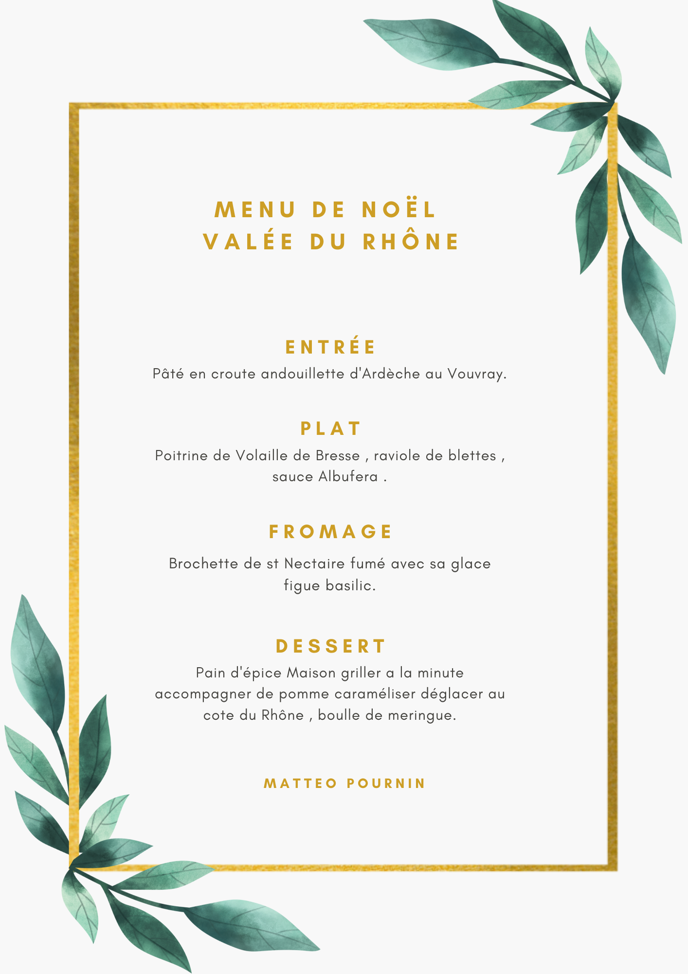 Cartes & menus sur-mesure